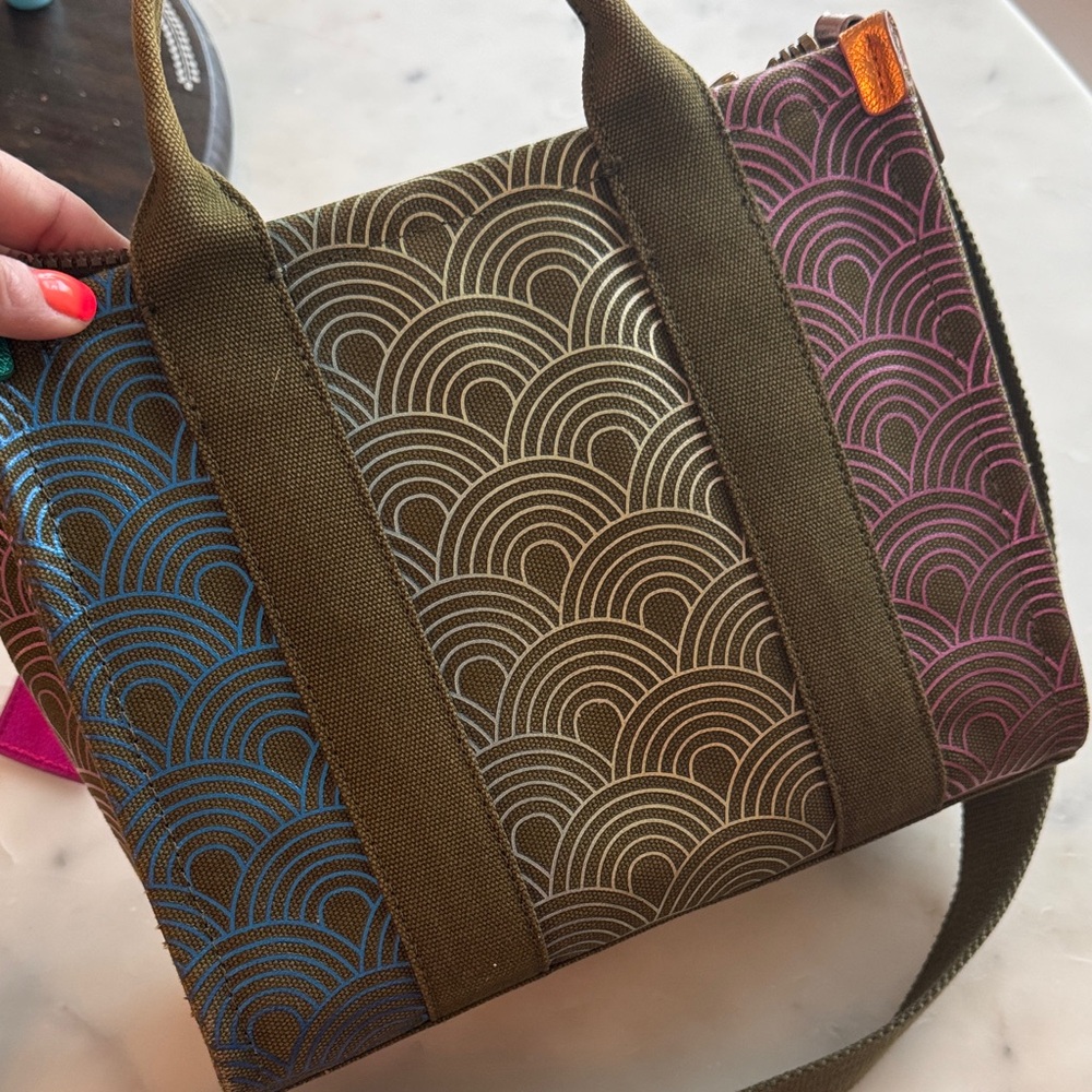 Kurt Geiger Southbank Ombre Rainbow Tote Bag - Picture 8 of 15